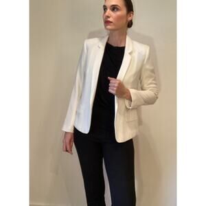 Nili Lotan Classic White Jacket Blazer Quiet Luxury Expert Tailoring ~ Sz 8